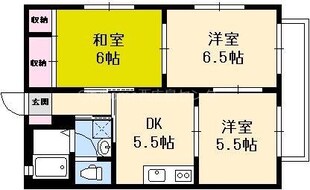 サニーハイツ岩原の物件間取画像